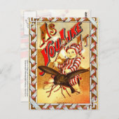 ヴィンテージタバコのラベルと子喫煙パイプ ポストカード (正面/裏面)