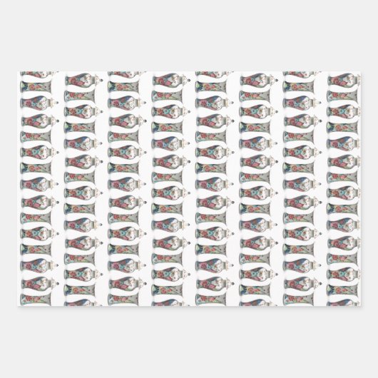 ヴィンテージタバコの葉はジンジャージャーの瓶 ラッピングペーパーシート (正面2)