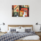 ヴィンテージタバコティンコレクション キャンバスプリント (インサイチュ (寝室))