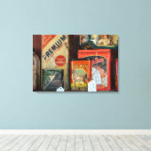 ヴィンテージタバコティンコレクション キャンバスプリント (インサイチュ (ウッドフロア))