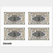 ヴィンテージタバコ販売促進用品 – カラー化 長方形シール (シート)