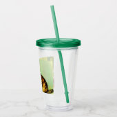 ヴィンテージタビーキャットイラストレーション アクリルタンブラー (左)