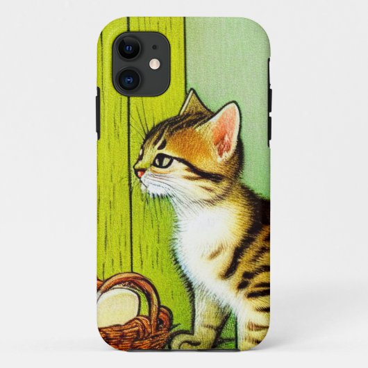 ヴィンテージタビーキャットイラストレーション Case-Mate iPhoneケース (裏面)