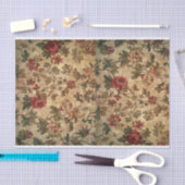 ヴィンテージタペストリアデココラージエフエメラ 薄葉紙 (クラフト)