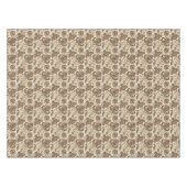 ヴィンテージタペストリーデザインオングレー テーブルクロス (正面(横))