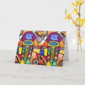 ヴィンテージタペストリーハムザ カード (黄色い花)