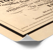 ヴィンテージタホー湖カルフォルニアの地図(1874) ポスター