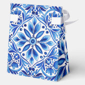 ヴィンテージタラベラアズレジョブルーフォークアート結婚ズ フェイバーボックス (裏面)