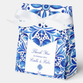 ヴィンテージタラベラアズレジョブルーフォークアート結婚ズ フェイバーボックス (正面)