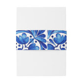 ヴィンテージタラベラアズレジョ青結婚瓦 招待状ベリーバンド (裏面例)