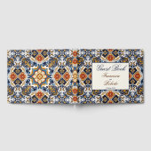 ヴィンテージタラベラAzulejoメキシコの結婚式の贈り物 ゲストブック (全面)