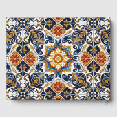 ヴィンテージタラベラAzulejoメキシコの結婚式の贈り物 ゲストブック (裏面)