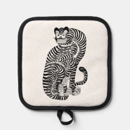 ヴィンテージタリスマニックタイガー小 鍋敷き