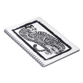 ヴィンテージタリスマニックタイガーinブラックフレーム ノートブック (右側)