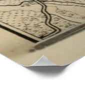 ヴィンテージタリンエストニアの地図(1914) V.2 ポスター (角)