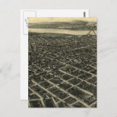 ヴィンテージタルサの絵図(1918) ポストカード (正面/裏面)