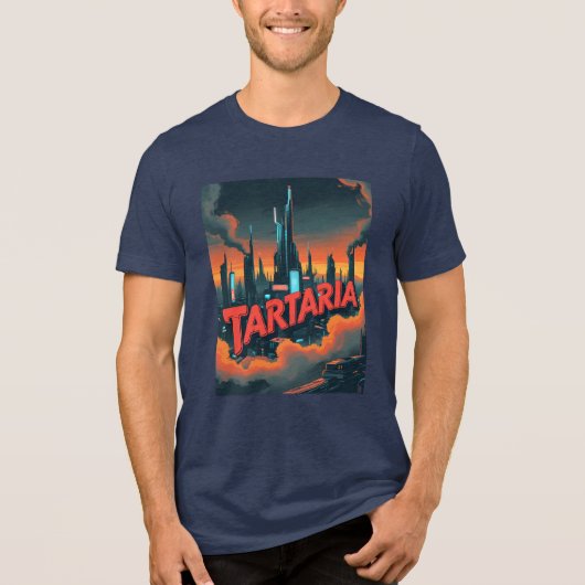 ヴィンテージタルタリア陰謀レトロ トライブレンドＴシャツ (正面)