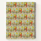 ヴィンテージタロットカードサンムーンスターカスタムズ ノートブック (裏面)