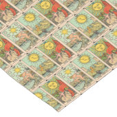 ヴィンテージタロットカードサンムーンスターズ ショートテーブルランナー (コーナー)