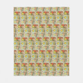 ヴィンテージタロットカードサンムーンスターズ フリースブランケット (正面)