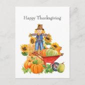ヴィンテージタンカクレクロヒマワリ感謝祭 シーズンポストカード (正面)