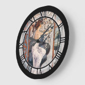 ヴィンテージタンゴシート音楽芸術 ラージ壁時計 (傾斜)