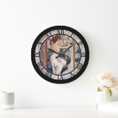 ヴィンテージタンゴシート音楽芸術 ラージ壁時計 (ホーム)