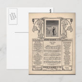 ヴィンテージタンゴシート音楽 ポストカード (正面/裏面)