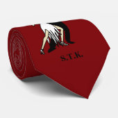 ヴィンテージタンゴダンサーズブルゴーニュ ネクタイ (ロール)