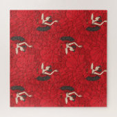 ヴィンテージタンゴフラメンコダンスパターン ジグソーパズル (横)