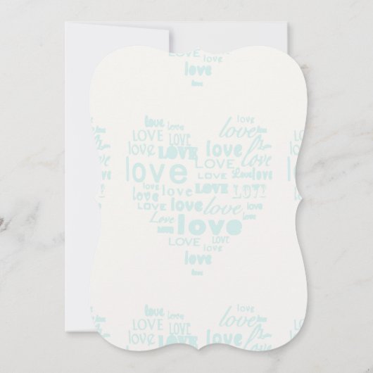 ヴィンテージタンデム自転車ハートタイポグラフィ結婚ズ 招待状 (裏面)