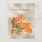 ヴィンテージタンパイアップルサイダー小麦感謝祭 シーズンポストカード (正面)