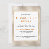 ヴィンテージタンパイアップルサイダー小麦感謝祭 招待状 (裏面)