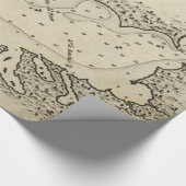 ヴィンテージタンパフロリダの地図（1809年） ラッピングペーパー (コーナー)
