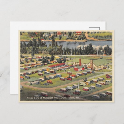 ヴィンテージタンパフロリダシティカルトレーラーパーク ポストカード (正面/裏面)