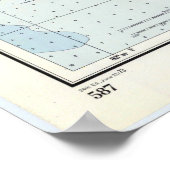 ヴィンテージタンパベイFLの地図(1973) ポスター (角)