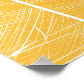 ヴィンテージタンポポ：シームレスパターン ポスター (角)