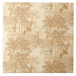 ヴィンテージタンランドスケープ枠（UrnsとColumns付き） タイル