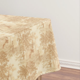 ヴィンテージタンランドスケープ枠（UrnsとColumns付き） テーブルクロス