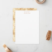 ヴィンテージタンランドスケープ枠（UrnsとColumns付き） ノートカード (正面/裏面インサイチュ)