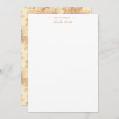 ヴィンテージタンランドスケープ枠（UrnsとColumns付き） ノートカード (正面/裏面)