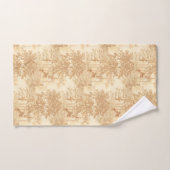 ヴィンテージタンランドスケープ枠（UrnsとColumns付き） バスタオルセット (ハンドタオル)