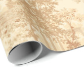 ヴィンテージタンランドスケープ枠（UrnsとColumns付き） ラッピングペーパー (ロールコーナー)