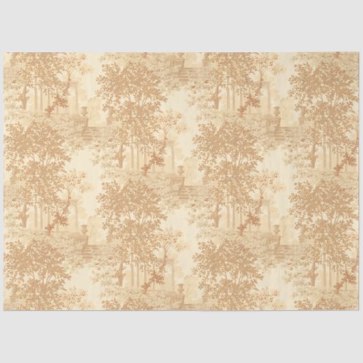 ヴィンテージタンランドスケープ枠（UrnsとColumns付き） 薄葉紙 (正面)