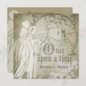 ヴィンテージタン 一度きりのおとぎ話 招待状 (正面/裏面)