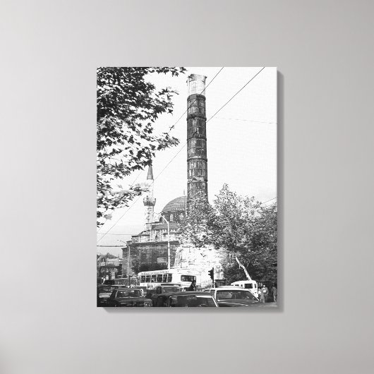 ヴィンテージターキーイスタンブールカラムコンスタンティン キャンバスプリント (正面)