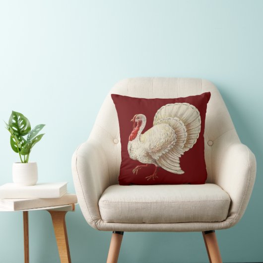 ヴィンテージターキーサンクスギビング装飾用クッション クッション (椅子)