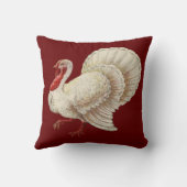 ヴィンテージターキーサンクスギビング装飾用クッション クッション (裏面)