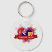 ヴィンテージタークスとカイコスが大好き キーホルダー (正面)