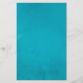 ヴィンテージターコイズと金ゴールドみすぼらしい結婚式の招待 (裏面)